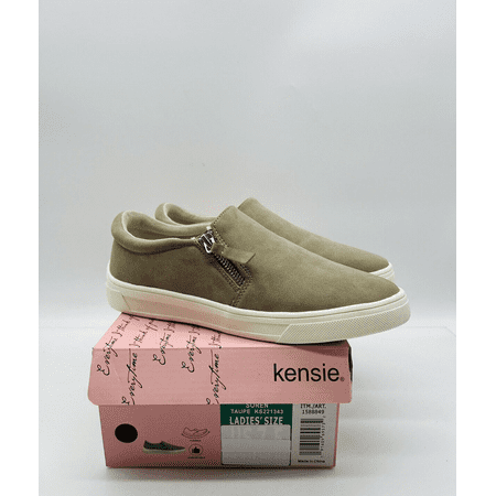 Kensie Women's Soren Slip On Sneaker / Flats - Taupe, US 7.5 / EUR 37.5