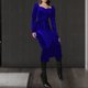 thumbnail image 3 of Vestido de noche de manga larga para mujer Estilo sexy Color sólido Manga farol Traje diario FLhrweasw Nuevo, 3 of 9