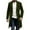 Army Green, variant on Men's Casual Trench Coat Slim Fit Notched Collar Mid Long Jacket Overcoat Double Breasted Pea Coats with Pockets