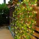 thumbnail image 3 of Guirnalda de luces artificiales de hojas de arce verdes para ventana, guirnalda colgante de plantas, hojas de vegetación artificial, decoración para dormitorio, boda, hogar (luz cálida), 3 of 8