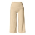 thumbnail image 5 of Duoif Women High Waist Yoga Pants Hollow Out Comfy Stretchy Leggings Compression Plus Size High Waisted Gym Workout Yoga Pants 2026 Womens Bottoms Beige L, 5 of 9