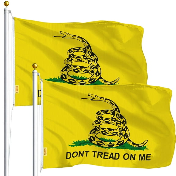 Gadsden Don't Tread on Me Flag 3x5FT 2-Pack Printed Polyester By G128