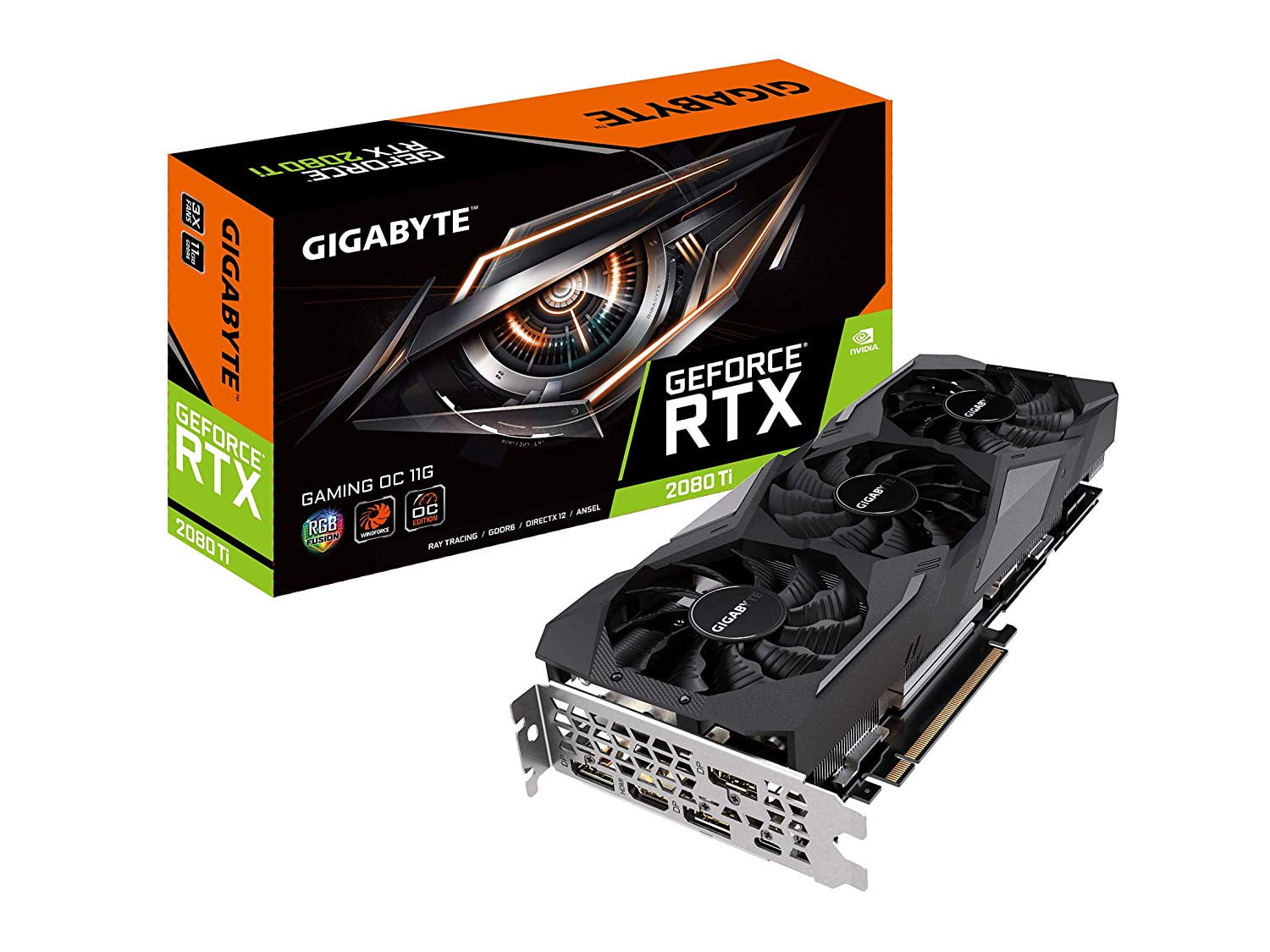 Gigabyte GeForce 2080 Gaming OC 11GB Graphics Card - GV-N208TGAMING OC-11GC - Walmart.com