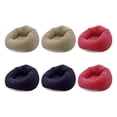 thumbnail image 4 of 6 Pcs Bean Bag Chairs for Adults Portable Inflatable Chairs with Air Pump Blow up Couch Folding Inflatable Couch Lazy Sofa for Reading Living Room Camping-Coffee+Red+Dark Blue, 4 of 16