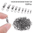 thumbnail image 1 of 100 Pcs/lot Connecteur Pivotant de Pêche en Acier Inoxydable Robuste Anneau Solide Accessoires de Pêche en Mer 2, 1 of 5