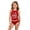 Red, variant on Girls' Sleeveless Swimwear Set, USA Flag & 250th Anniversary Print Tankini Bathing Suit 4-16Y
