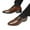 Brown, variant on Tawop Mens Dress Shoes Old Man Loafer Slip On Outdoor Everyday Black Size:11