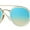 Gold/Blue Brown Mirror Gradient, variant on Round Double Bridge RB3647N Sunglasses