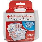 JOHNSON & JOHNSON First Aid to Go Kit 12 Items 1 Each (Pack of 2)