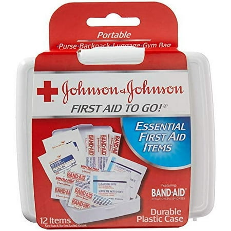 JOHNSON & JOHNSON First Aid to Go Kit 12 Items 1 Each (Pack of 2)