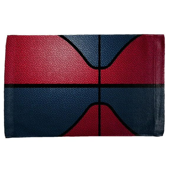 Championship Basketball Red & Navy Blue All Over Sport Towel