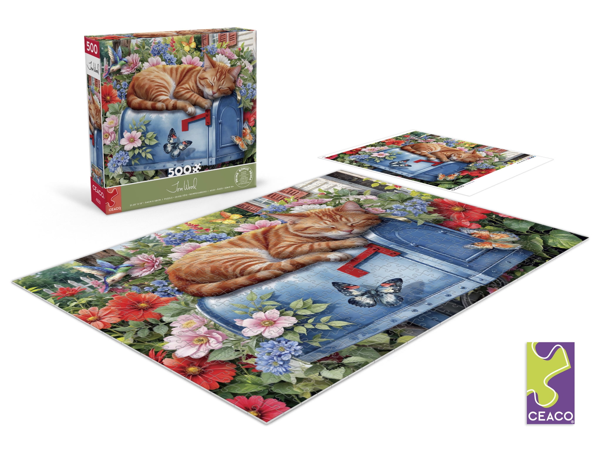 Cat Nap (Tom Wood), 500PC, 500+PC ANIMALS