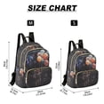 thumbnail image 2 of FORMRS Mini Backpack Purse for Women Travel Daypack Casual Shoulder Bag, Black Watercolor Space, 2 of 7