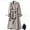 Beige, variant on SCSAlgin Women's Double Breasted Long Trench Coat Belted Notch Lapel Overcoat Windproof Classic Outerwear