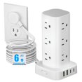 thumbnail image 1 of Protector contra sobretensiones Power Strip Tower con 12 puertos AC y 4 USB, 1 of 7