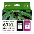 thumbnail image 1 of Paquete combinado de cartuchos de tinta Skyink 67XL negro/color para HP 67, 1 of 6