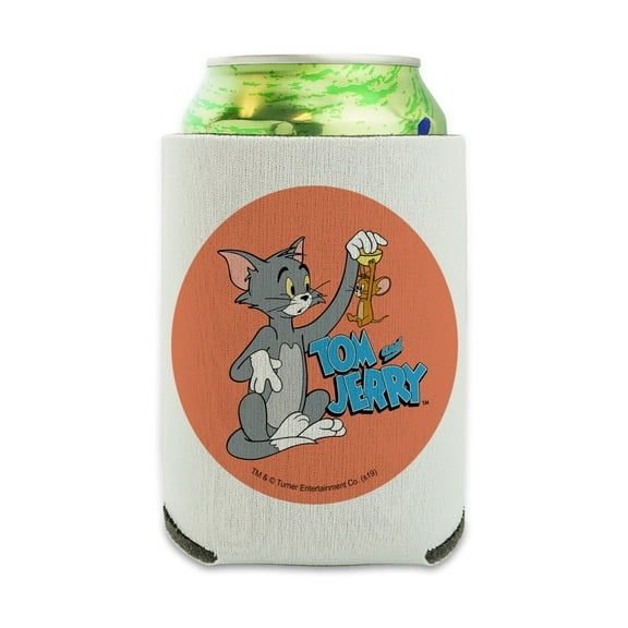 Tom and Jerry Best Friends Can Cooler - Drink Sleeve Hugger Collapsible Insulator - Beverage Insulated Holder