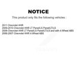 thumbnail image 2 of Transit Auto Front Hub Bearing Assembly Disc Brake Rotors and Ceramic Pads Kit for Car Chevrolet HHR KBB-100495, 2 of 11