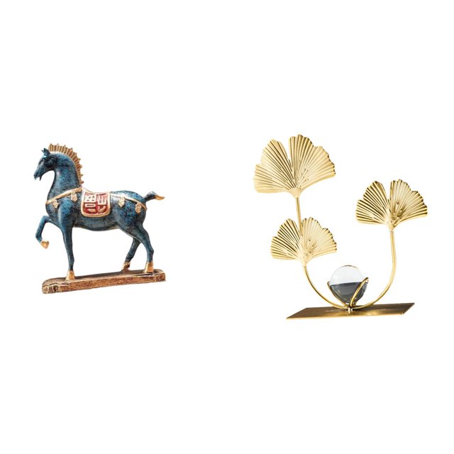 Figura de caballo, escultura de animal, figura coleccionable de resina de hierro, estatua con detalles intrincados y base estable, adecuada para regal