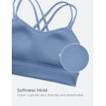 thumbnail image 3 of CRZ YOGA Butterluxe Strappy Longline Sports Bras for Women Double Spaghetti Strap Workout Yoga Crop Top, 3 of 6
