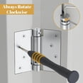thumbnail image 3 of Deltana DSH44U26 4" x 4" Spring Hinge; Bright Chrome Finish, 3 of 5