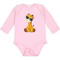 thumbnail image 3 of Inktastic Cute Giraffe, Giraffe with Sunglasses, Cute Animal Boys or Girls Long Sleeve Baby Bodysuit, 3 of 5
