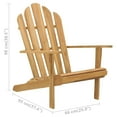 thumbnail image 4 of vidaXL Folding Adirondack Chair Patio Adirondack Lawn Chair Solid Wood Teak, 4 of 13