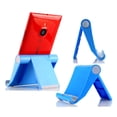 thumbnail image 1 of CRAFTHROU 1Pcs Blue Abs Foldable Phone Table Stands for Travel and Facetime with Stable Desktop Support, 1 of 4