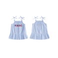 thumbnail image 2 of BemeyourBBs Girls Fourth of July Dress Sleeveless Bow Embroidery A-line Dress, 2 of 8
