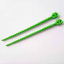 FRCOLOR 10Pcs Silicone Ties for Food Preservation and Cable Management Assorted Color 6.5x0.2x0.1in