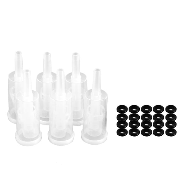 Airlock Set for Fermentation, 20 Pieces Silicone Grommets and 6 Pieces Plastic Airlock for Preserving, Brewing, Making Wine, Fermenting Sauerkraut, Kimchi