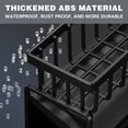 thumbnail image 5 of Sponge Holder for Kitchen Sink,Stainless Steel Kitchen Sink Organizer With Auto Draining Tray,Countertop Sink Caddy for Sponge Holder Soap Brush Dispenser,Black-Large, 5 of 7
