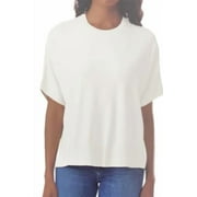 Splendid Women's Boxy Short Sleeve Sweater Top Cream S
