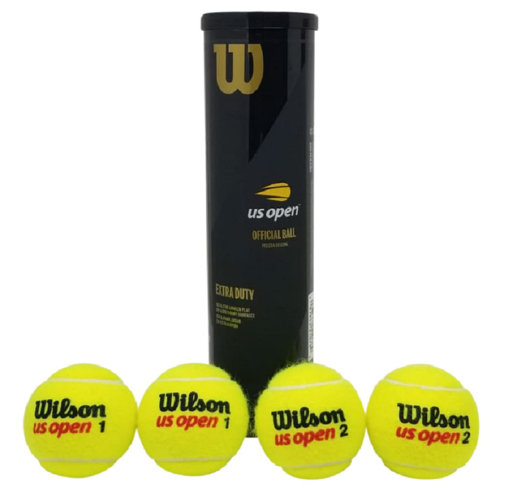 Yellow 4-Pack Wilson US Open Extra Duty Tennis Ball