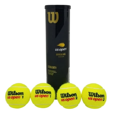 Wilson 2020 US Open Extra Duty Tennis Balls - 4 Ball Can | Ideal Performance on Hard, Abrasive Courts | Official Ball of the 2020 US Open | WR8204001001