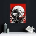 thumbnail image 4 of Nawypu Japanese Samurai Wall Art Warrior Dragon Pictures Wall Decor Canvas Prints Framed Artwork Paintings Poster Home Office Decorations For Bathroom Kitchen Bedroom Living Room, 4 of 4