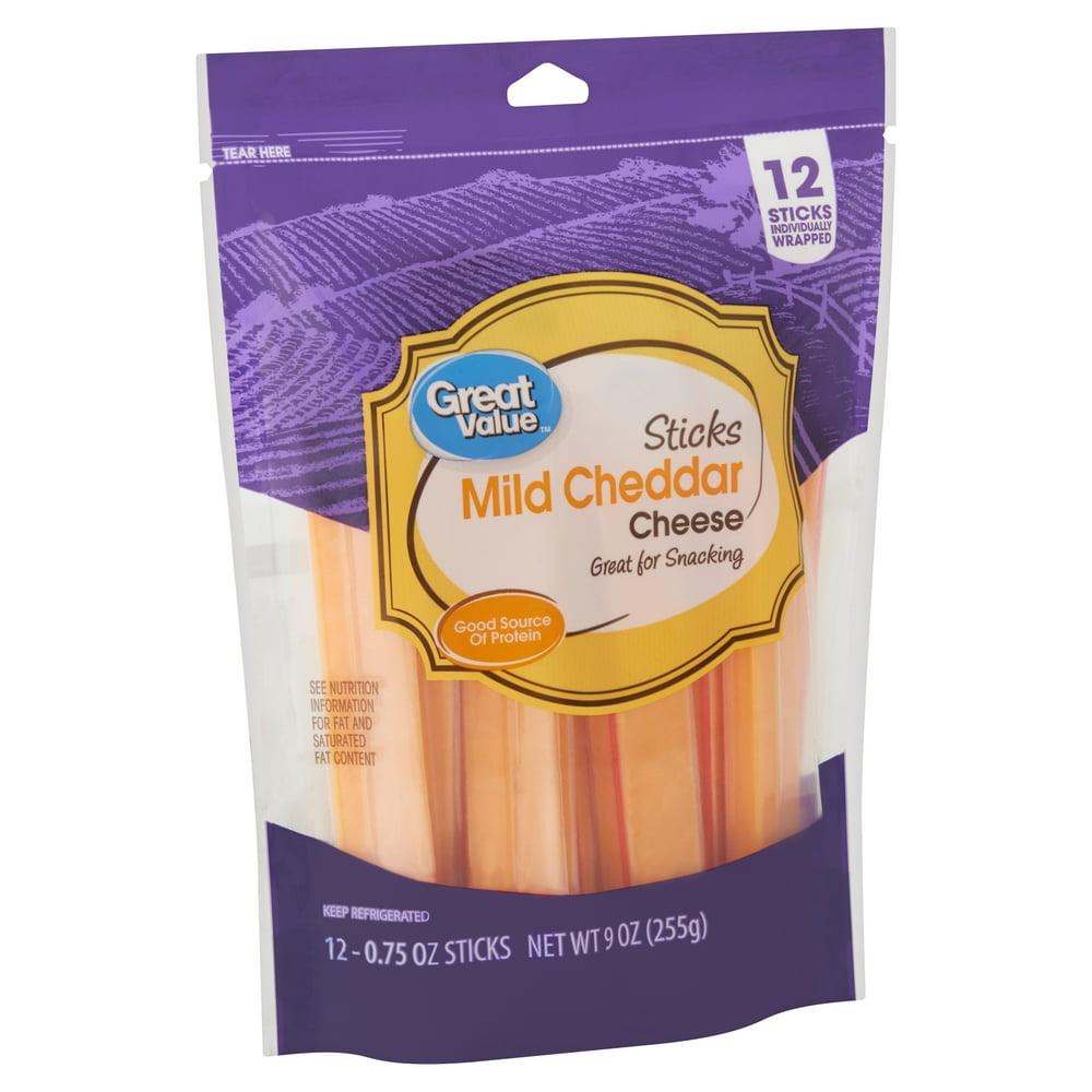 great-value-sticks-mild-cheddar-cheese-0-75-oz-12-count-walmart