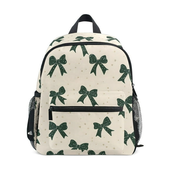 ALAZA Green Bows School Backpack Small Bookbag Mini Bags