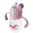 thumbnail image 1 of Weighted Training Cup with Straw and Handle, Creative Design, Pink and Purple, for On the Go Use, 1 of 3