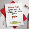 thumbnail image 2 of Tarjeta de cumpleaños de golf divertida Podagree 20 x 13 cm, 2 of 7