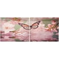 thumbnail image 2 of Coolnut 36 Inch Length Kitchen Curtains Butterfly and Blossom 2 Panels Half Window Sheer Curtains Rod Pocket Farmhouse Short Drapes for Bathroom Cafe Basement Home Decor, 2 of 4