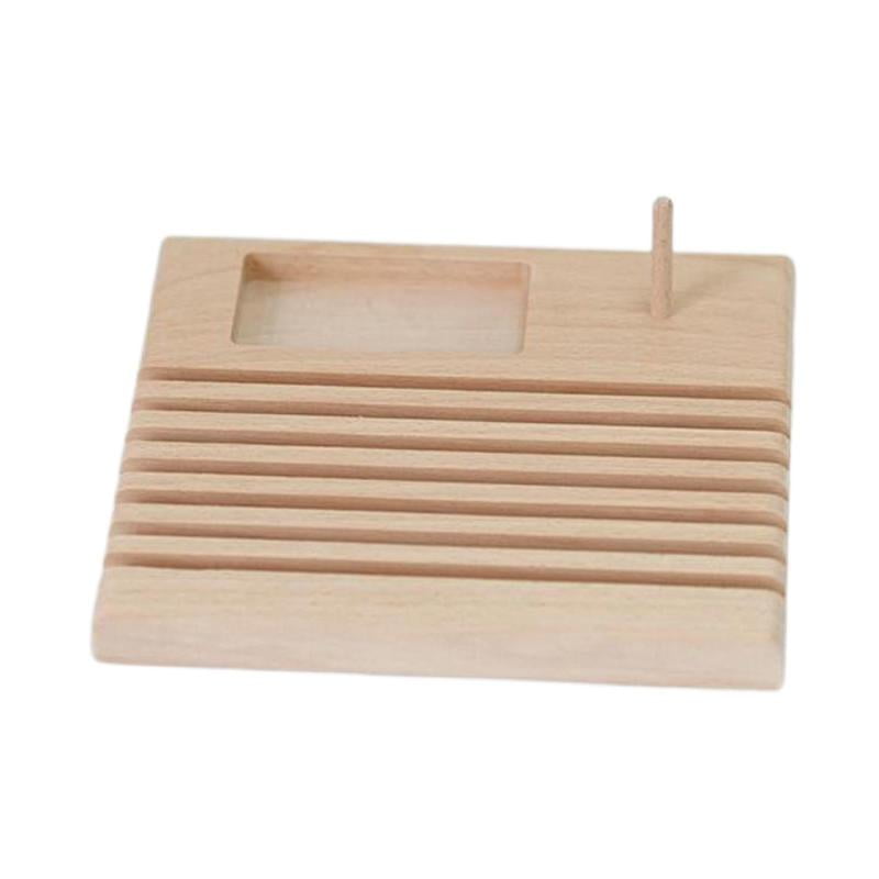 Wooden Ruler Rack, Quilting Ruler Holder Beech Wood Spools Rack Sewing