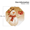 thumbnail image 3 of Bingfone Vintage Christmas Snowman Gift Leather Drinks Coasters With Set Of 6,Suitable For Home Kitchen,Coffee Cup Coasters Home Gift, 3 of 9