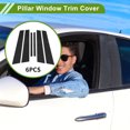 thumbnail image 2 of Unique Bargains Door Pillar Window Trim for BMW 3-Series 1999-2005 Black Front Rear Left Right Anti Scratch Sticker Pillar Posts Door Outer Exterior Cover 6 Pcs, 2 of 8