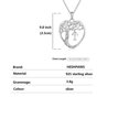 thumbnail image 3 of Heshpaws Heart Tree of Life Necklace Custom Initial Letter Pendant Jewelry for Women, Gift for Mom Daughter Wife, 3 of 6