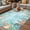 Teal Green, variant on Beige Coastal Outdoor Rug for Patio/Deck/Porch, Non-Slip Large Area Rug 6 x 9 Ft, Summer Nautical Beach Coral Starfish Indoor Outdoor Rugs Washable Area Rugs, Reversible Camping Rug Carpet Runner