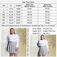 thumbnail image 6 of Women's Plus Size Mini Skater Skirt- Basic Versatile High Waisted Flared Casual Stretchy Skirts Black, 6 of 6