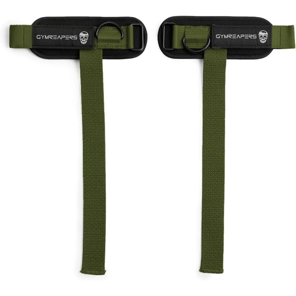 Gymreapers GripLink Lifting Straps – Heavy Duty D-rings Wrists Straps with Anti-Slip Silicone Grip Beads, Cushioned, Adjustable Support for Deadlifts, Powerlifting, Cable Machines and Gym Trainings