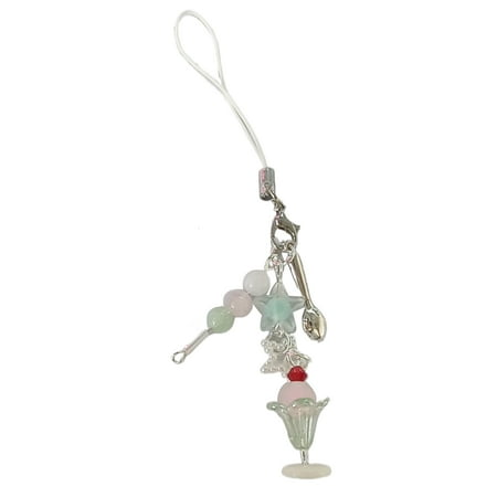 Chic Ice Cream Phone Accessory Eye catching Ice Cream Dangle Comfortable Phone Chain Accessory
