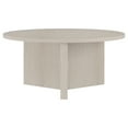 thumbnail image 4 of Evelyn&Zoe Anders 36" Wide Round Coffee Table, Alder White, 4 of 9